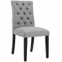 Modway EEI-2231-LGR Duchess Fabric Dining Chair in Light Gray