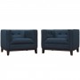 Modway EEI-2455-AZU-SET Serve Armchairs Set of 2 in Azure