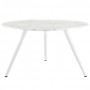 Modway EEI-2526-WHI Lippa 54" Artificial Marble Dining Table with Tripod Base in White