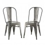 Modway EEI-2749-GME-SET Promenade Dining Side Chair Set of 2 in Gunmetal