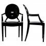 Modway EEI-905-BLK Casper Dining Chairs Set of 2 in Clear