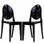 Modway EEI-906-BLK Casper Dining Chairs Set of 2 in Black