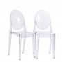Modway EEI-906-CLR Casper Dining Chairs Set of 2 in Clear
