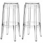 Modway EEI-909-CLR Casper Bar Stools Set of 2 in Clear