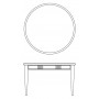 Cabot Wrenn ERO2421 Ellora Round End Table