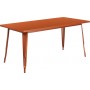 Flash Furniture ET-CT005-POC-GG Rectangular Copper Metal Table in Copper