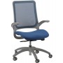 Eurotech Hawk Mesh Back and Fabric Seat Chair MF22-Blue