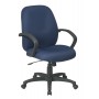 Office Star EX2651-225 Executive Mid Back Managers Chair with Fabric Back
