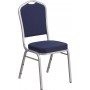 Flash Furniture FD-C01-S-2-GG Banquet Stack Chair in Navy Blue