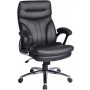 Office Star High Back Executive Faux Leather Chair with Padded Arms