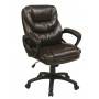 Office Star Work Smart Faux Leather Managers Chair with Padded Arms FL660-U2
