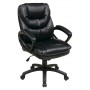 Office Star Work Smart Faux Leather Managers Chair with Padded Arms FL660-U6