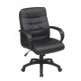 Office Star Work Smart Mid Back Faux Leather Executive Chair with Padded Arms FL7481-U6