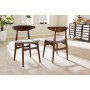Baxton Studio Flora-Medium Oak-DC Flora Light Grey Fabric and Oak Medium Brown Finishing Wood Dining Chair