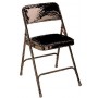 National Public Seating 1201 1200 Series Vinyl Upholstered Premium Folding Chair in French Beige (Default)