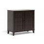 Wholesale Interiors Fp-1201 Glidden Dark Brown Wood Modern Shoe Cabinet Short