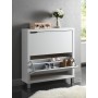 Wholesale Interiors Fp-2Ous-White Simms White Modern Shoe Cabinet