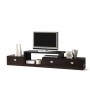 Wholesale Interiors Ftv-4125 Marconi Brown Asymmetrical Modern Tv Stand