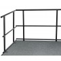 National Public Seating GRS30 30"W Guard Rails for Stage in Black