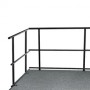 National Public Seating GRS36 36"W Guard Rails for Stage in Black
