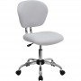 Flash Furniture Mid-Back White Mesh Task Chair with Chrome Base H-2376-F-WHT-GG