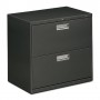 HON 2 Drawer Lateral File with Lock 30" x 19-1/4" x 28-3/8" Charcoal HON672LS