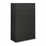 HON 5-Drawer Lateral File with Lock 42" x 19-1/4" x 67" Charcoal HON895LS