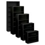 HON HONS60ABCP Brigade 60" Fixed Bottom Shelf Black Steel Bookcase in Black
