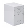 Office Star HPBF11 22" Pencil Box Storage File Cabinet in White