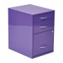 Office Star HPBF512 22" Pencil Box Storage File Cabinet in Purple