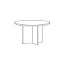 High Point Furniture Hyperwork 42 inch Round Table with X Base HW_TR42