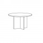 High Point Furniture Hyperwork 48 inch Round Table with X Base HW_TR48