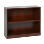 Office Star LBC361230-MAH 36" 2-Shelf Bookcase with 1" Thick Shelves - Mahogany