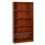 Office Star LBC361272-CHY 36" 5-Shelf Bookcase with 1" Thick Shelves - Cherry