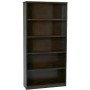 Office Star LBC361272-URB 36" 5-Shelf Bookcase with 1" Thick Shelves in Urban Walnut