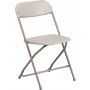 Flash Furniture LE-L-3-BEIGE-GG HERCULES Series 800 lbs Capacity Premium Beige Plastic Folding Chair