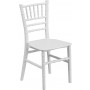 Flash Furniture LE-L-7K-WH-GG Kids White Resin Chiavari Chair