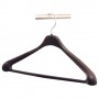 Lorell Suit Hanger 1 Piece 17" Plastic 24/Pack Black LLR01064
