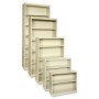 Lorell LLR41290 Steel Bookcase 5 Shelf in Putty