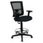 Lorell LLR43100 Drafting Stool Chair in Black