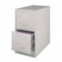 Lorell 2-Drawer Vertical File with Lock 15" x 26-1/2" x 28-3/8" Putty LLR60196
