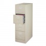 Lorell Vertical File 4-Drawer Legal 18" x 26-1/2" x 52" Putty LLR60197