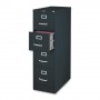 Lorell Vertical File 4-Drawer Legal 18" x 26-1/2" x 52" Black LLR60198