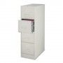 Lorell Vertical File 4-Drawer Legal 18" x 26-1/2" x 52" Light Gray LLR60199