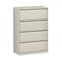 Lorell Lateral File 4-Drawer 42" x 18-5/8" x 52-1/2" Gray LLR60436