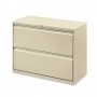 Lorell Lateral File 2-Drawer 42" x 18-5/8" x 28-1/8" Putty LLR60438