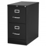 Lorell 2-Drawer Vertical File with Lock 15" x 25" x 28-3/8" Black LLR60653
