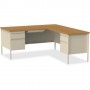 Lorell LLR60920 Laminate Fortress Series Desking in Oak