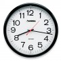 Lorell Wall Clock 13-1/4" Arabic Numerals White Dial/Black Frame LLR60994