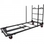 Lorell LLR65956 Folding Table Cart in Charcoal